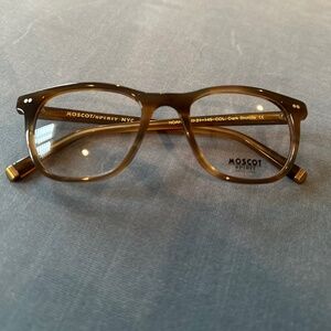 Moscot x Spirit NYC Noah Dark Blonde Eyeglasses 50-21-145 NEW MSRP $450